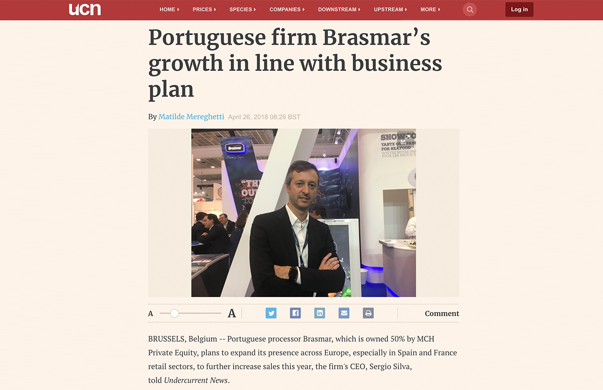 Portuguese firm Brasmar’s growth in line with business plan